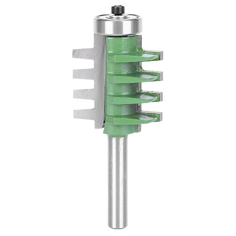 (As Show, One Size) 8X34.9mm Cemented Carbide Finger Joint Router Bit Woodworking Cutter Cutting Accessoriesgreen 6909775994825