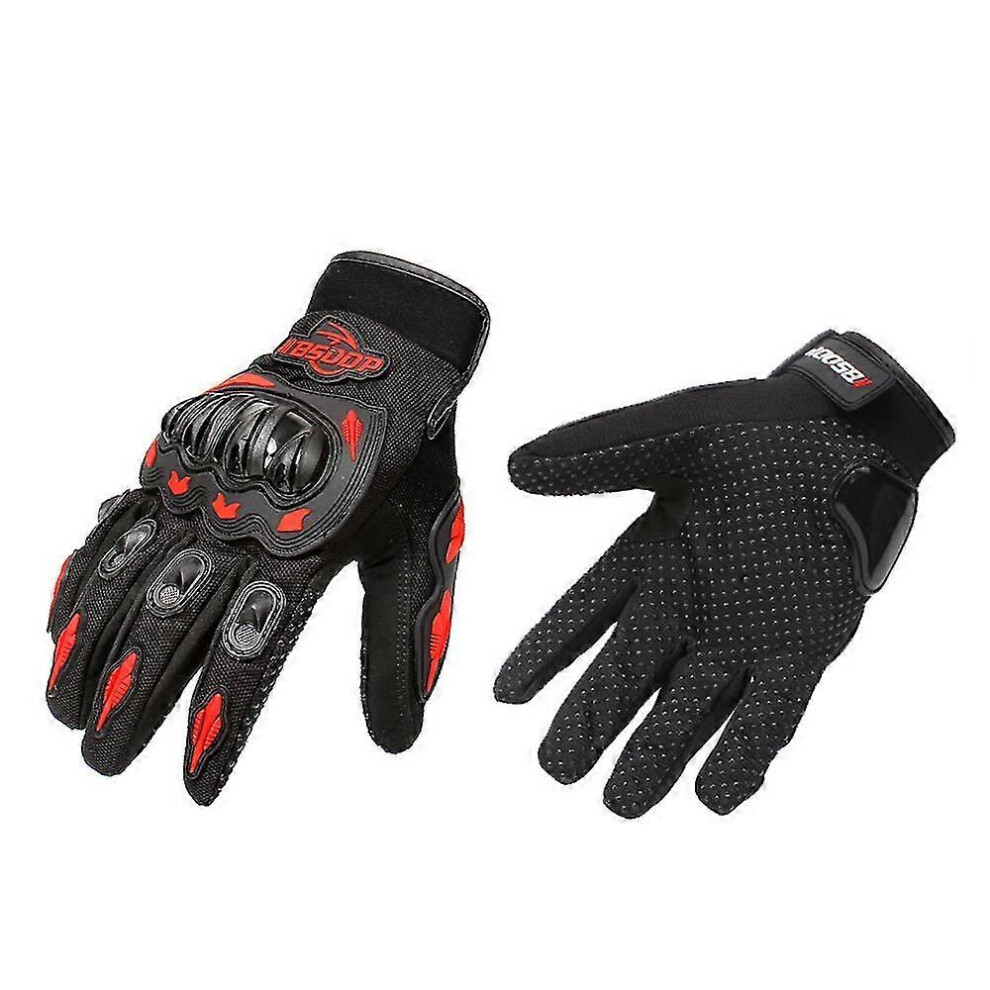 (As Show, One Size) Mens Motorcycle Gloves Touching Screen Light 6909775954430