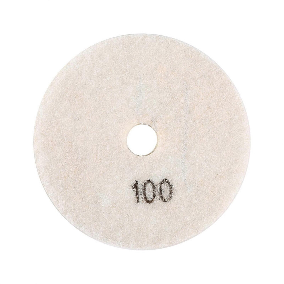 (As Show, One Size) 100Mm 4" Wet Diamond Grinding Wheel Polishing Pad For Granite Marble Stone(Granularity 100) 6909775982723