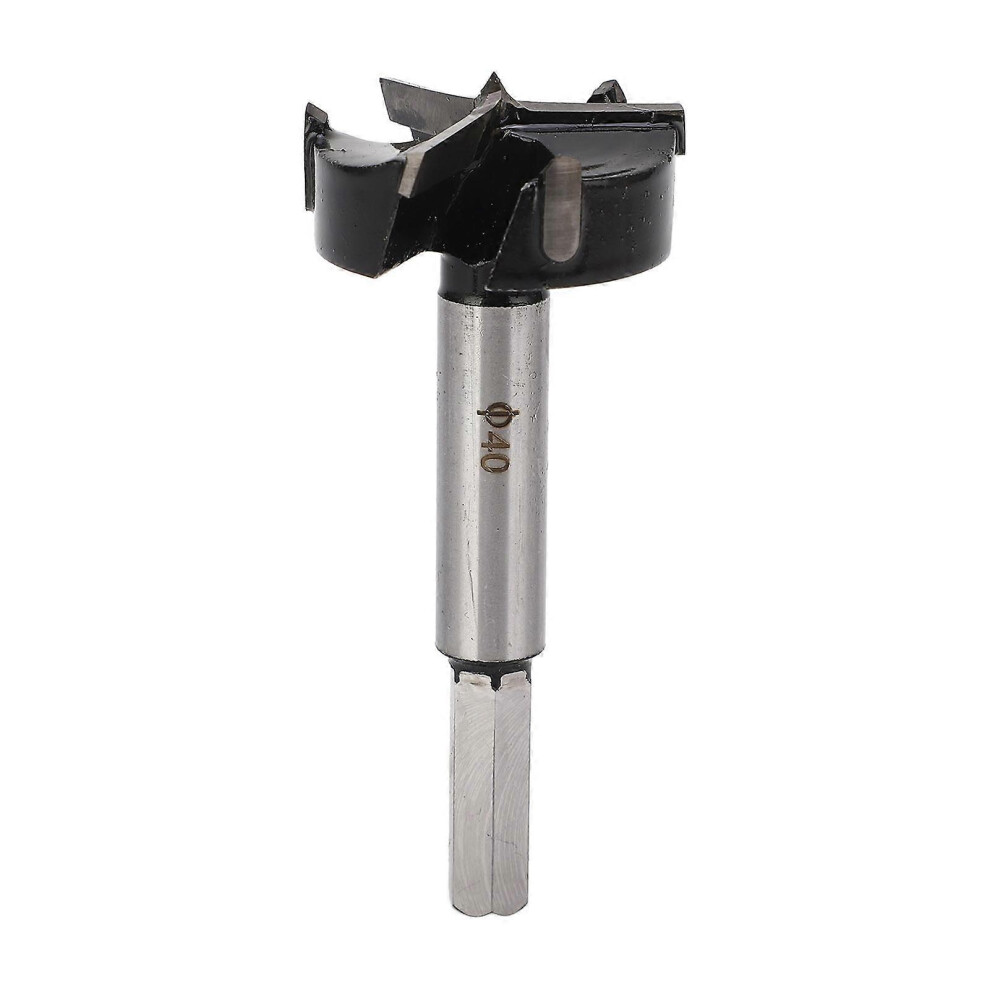 (As Show, One Size) Forstner Drill Bit 3 Flute 40Mm Cemented Carbide Hole Opener Bit For Woodworking 6909775985106