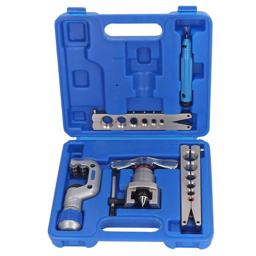 (As Show, One Size) Flaring Tool Kit Set Eccentric Pipe Expander Heavy Tubing Flaring Tool Set 45 Degree Cone For Cooler Boiler 6909775982747