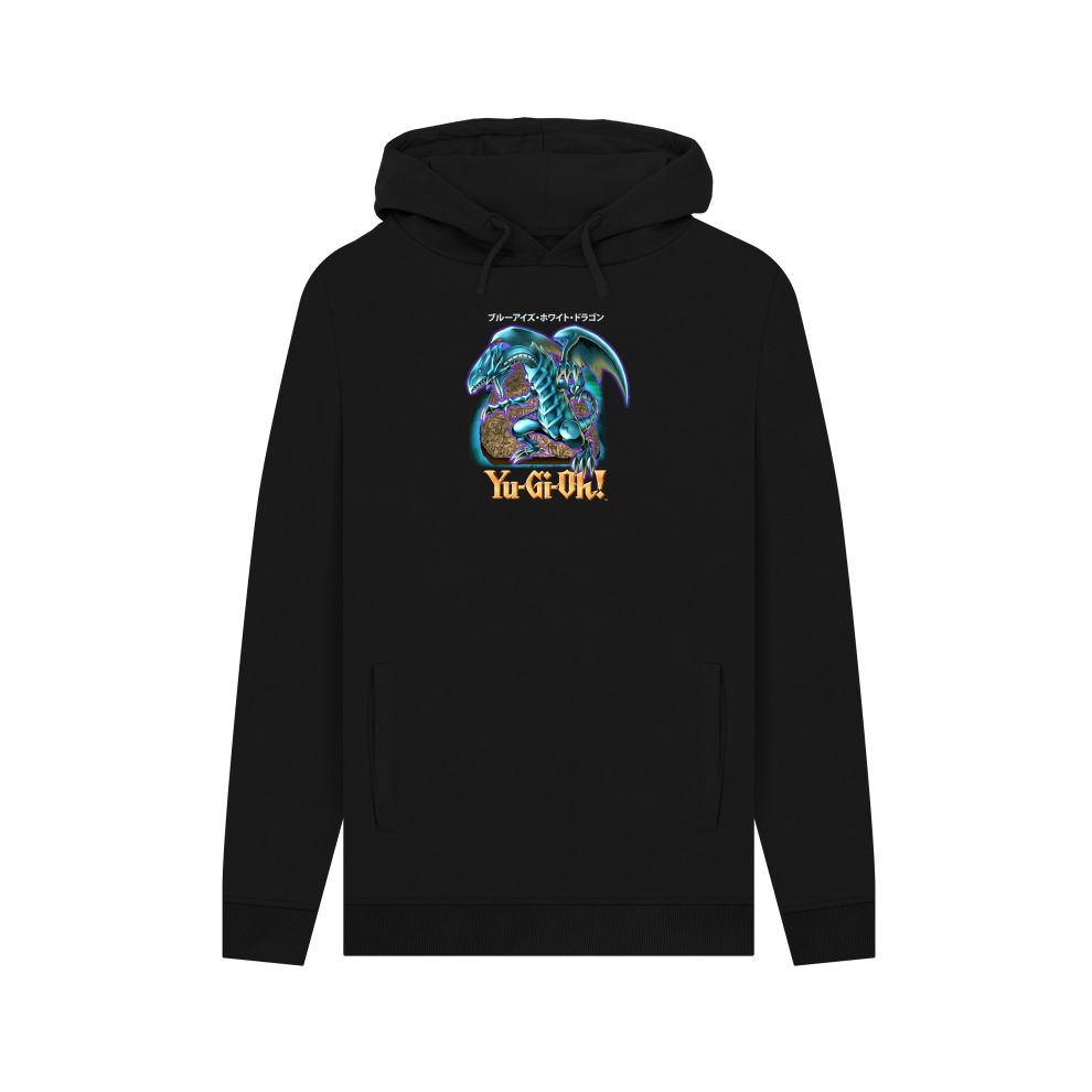 (XXL, Black) Yu-Gi-Oh! Blue Eyes White Dragon Black Hoodie