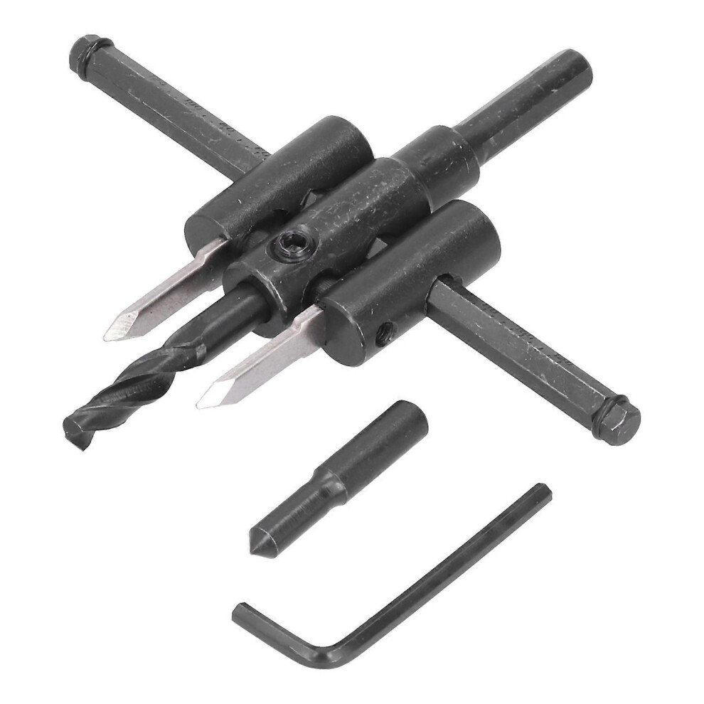 (As Show, One Size) Adjustable Circle Hole Cutter Saw Kit Wood Drill Bit Round Cutting Woodworking Diy Tool30120mm 6909775976197