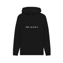 (3XL, Black) Friends Logo Unisex Hoodie - Black