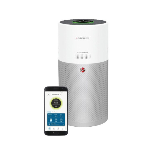 Hoover Hoover 500 Air Purifier with Fast Acting H-TRIFILTER Diffuser White