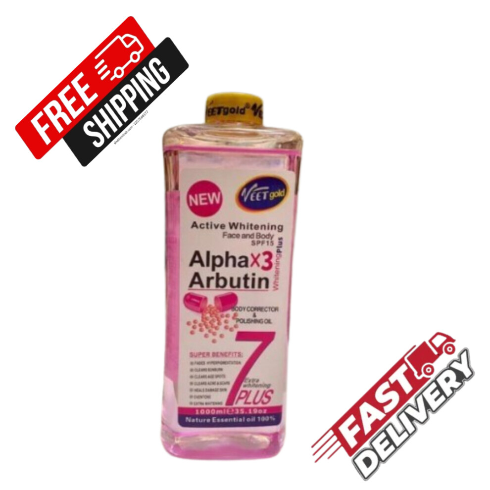 Veet Gold Alpha X3 Body Massage Oil With Alpha Natural Ingredients - 1000ml