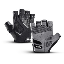 (Black, L) Half Finger Cycling Gloves For Men Women Silica Gel Shockproof Breathable Sports Bicycling Fitness Gloves, Anti-slip Mountain Bike Gloves