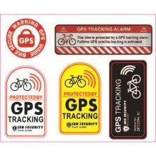 (1pc) Hot 2x ANTI-THEFT STICKER - Bike, Bicycle GPS Tracking, Sound Chain Lock Warning