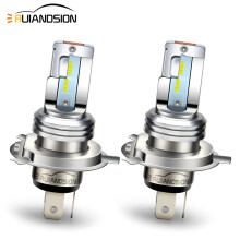 (H4) 2 stücke AC/DC 6-24V P36D P45T Led Canbus Kein Fehler Motorrad Scheinwerfer Birne 2000LM 6000K Weiß Hallo/Lo