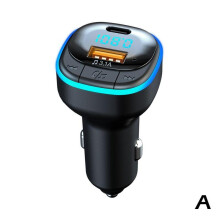 (C33 schwarz) Auto Bluetooth 5.0 Ladegerät Freihändiger MP3 FM Transmitter Bluetooth Autoladegerät PD 25W Schnellladegerät
