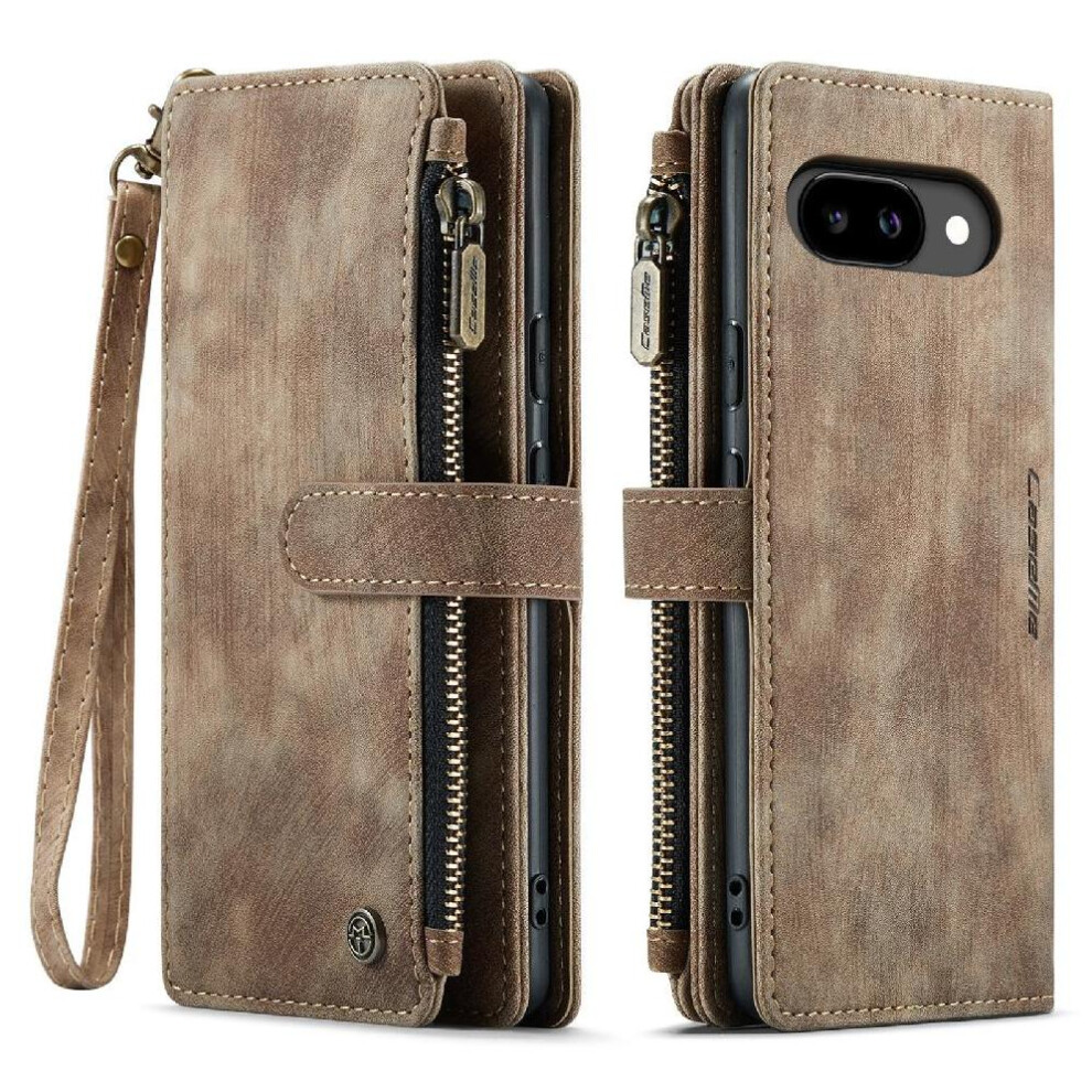 (Brown) Flip Case For Google Pixel 9A With Card Holder Drivers License Card Slots Drivers License Card Slots Brown 764563521210