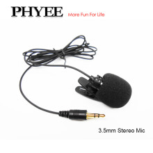 Externes Mikrofon, Bluetooth-Freisprecheinrichtung fürs Auto, 1,5 Meter, Clip-on, vergoldet, 3,5 mm AUX-Mikrofon,