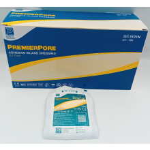 Premierpore Adhesive Island Dressings 5cm x 7 cm Box of 100 - REF: PM5101N