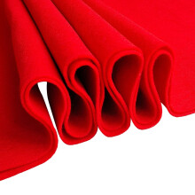 Jtnohx farve f?lte 1 kvadrat yard filt stof 1,4 mm tykkelse fleksibelt h?ndv?rk f?lte pladser f?lt af g?rden til kunst & h?ndv?rksprojekt (r?d)