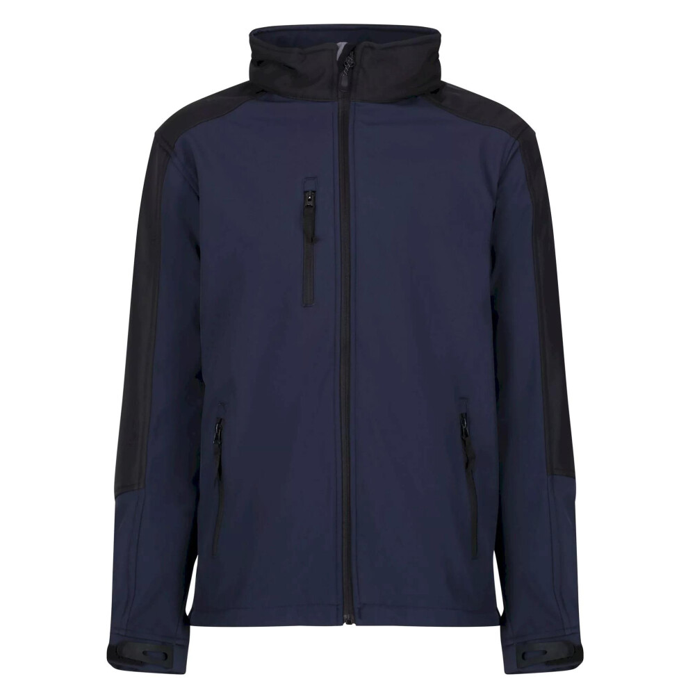 Regatta Reid Softshell Wind Resistant Water Repellent Jacket Men's Blue