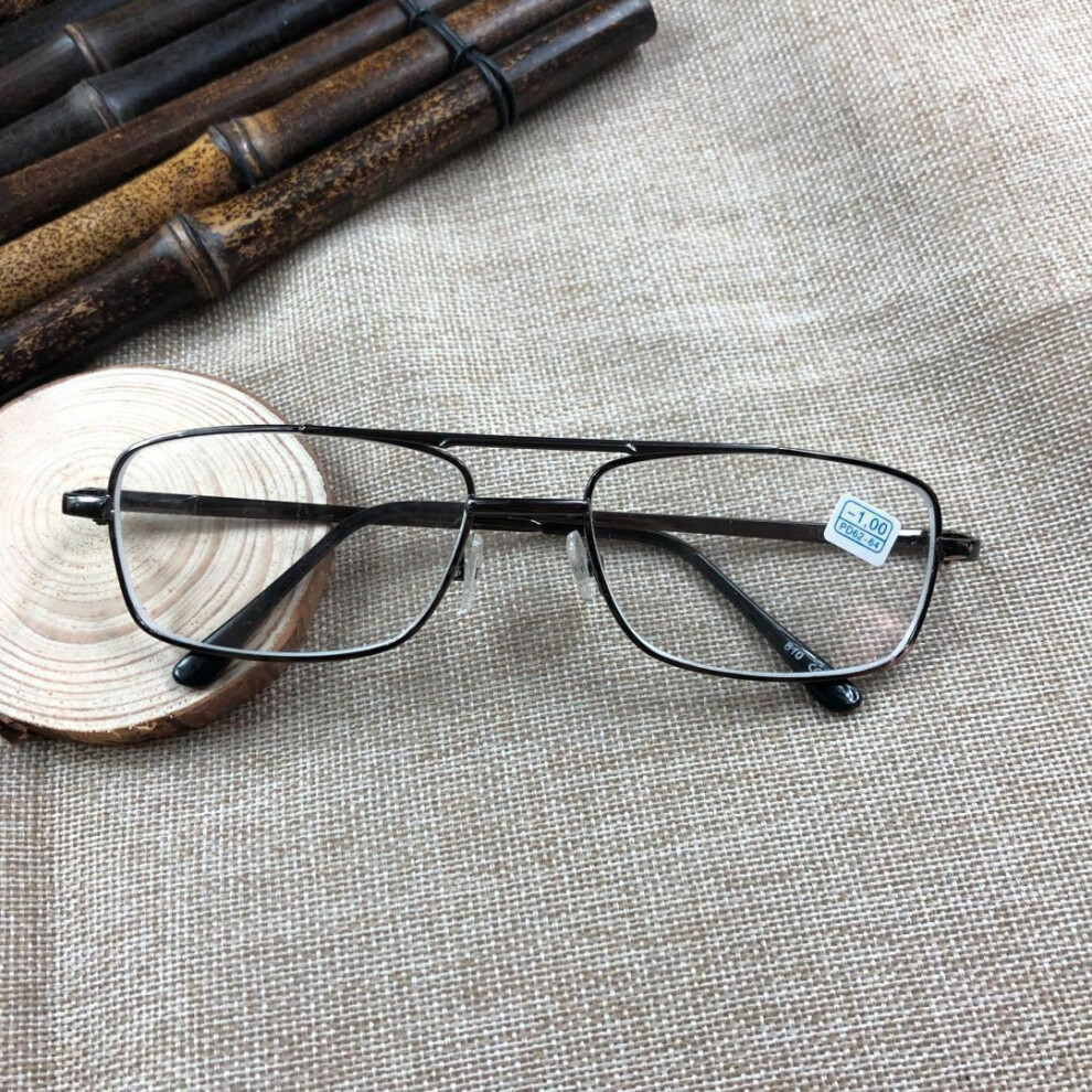 (+2.50, Gray(Non-photochromic)) Photochromic Reading Glasses Metal Full Frame Men Presbyopia-image-OPC-PH9JZFP-NEW