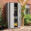 YODOLLA Gartenschrank, 177.5 x 76 x 55.6 cm Geräteschuppen Metall 1