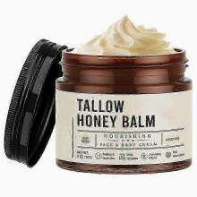 (3pcs) Beef Tallow for Skin Care100% Grass-Fed Beef Tallow and Raw Honey BalmNatural Tallow Face Moisturizer Smooth Soft for Dry Skin