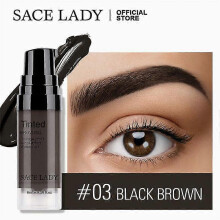 (A03 Black Brown) Sace Lady Waterproof Eyebrow Gel Makeup Henna Shade For Eye Brow Tint Natural