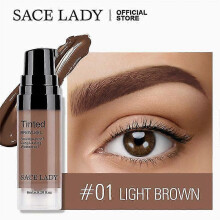 (A01 Light Brown) Sace Lady Waterproof Eyebrow Gel Makeup Henna Shade For Eye Brow Tint Natural