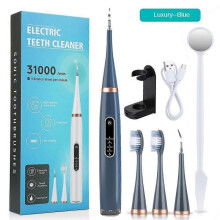 (luxury blue) Ultrasonic Dental Calculus Scaler for Teeth Electric Tartar Calculus Remover Plaque Stains Remover Dental Stone Removal