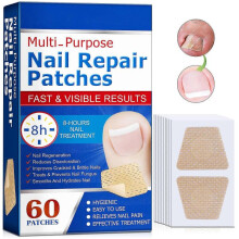 (60PCS-1BOX) Fungal Nail Repair Plasters, Repair Cracked Nail Treatment Patch, Waterproof and Breathable Foot Care Nail Toe Patch