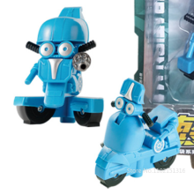 (Modell 24) Mini-Transformationsroboter-Bausatz, Spielzeugmodelle 2 in 1, deformiertes Auto, Spielzeugroboter,