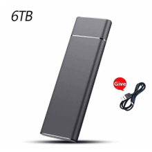 (Schwarz 6 TB) Schnelle 2 TB 4 TB 16 TB SSD Tragbare externe Solid-State-Festplatte USB 3.1-Schnittstelle Mobile