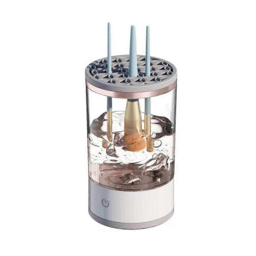 (transparent)Automatic Electric Cosmetic Brush Cleaner for All Size Makeup Brush