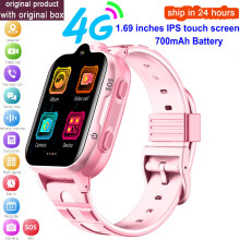 (Pink) K15 4G Smartwatch für Erwachsene, GPS, WIFI, HD-Videoanruf, SOS, LBS-Standortverfolgung, wasserdicht, Smartwatch