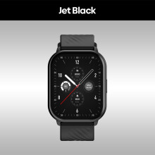 (Tiefschwarz) Neue GTS 3-Smartwatch mit Sprachanruf, extragroßer 2,03-Zoll-HD-Bildschirm, 24-Stunden-Fitnessmonitor,