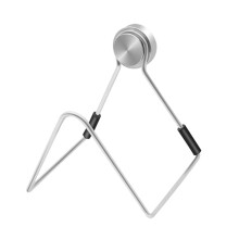 (L)Magnetischer Schwammhalter für Badezimmerzubehör, Spüle, Edelstahl, abnehmbare Reinigungstuchablage, Geschirrtrockner