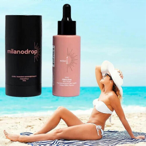 (2pcs)Milano Tanning Drop - Sunless Tanning Drops Self Tanning Drops - 50 mL Bottled 1