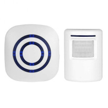 (EU plug) Passage Alarm, Shop Bell, Wireless Alarm System w/ Motion Detector