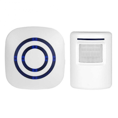 (EU plug) Passage Alarm, Shop Bell, Wireless Alarm System w/ Motion Detector