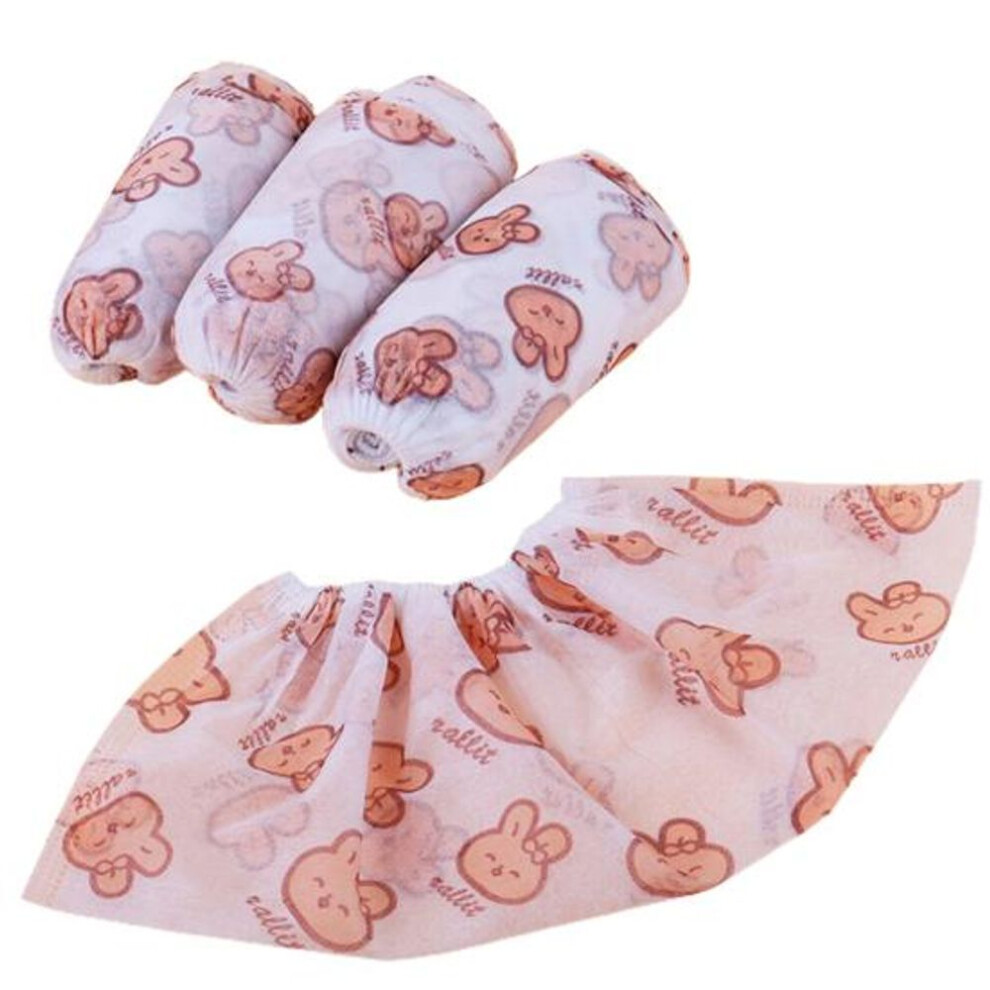 50Pcs Breathable Shoe Covers Elastic Binding Mouth Wearable Disposable Waterproof Boot
