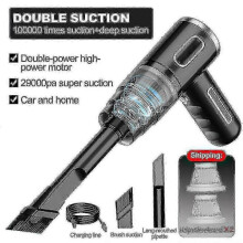 (29000PA-Black) 29000pa Powerful Car Vacuum Cleaner Wet/dry Cordless Strong Suction Handheld Yaying Shop