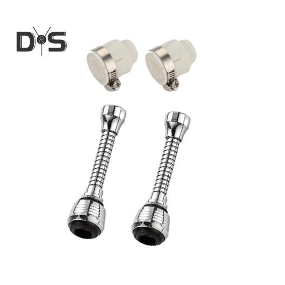 2Pcs Faucet Nozzle Dual Modes Universal 360-Degree Flexible Sink Faucet Spray Nozzle Extender Kitchen Accessories
