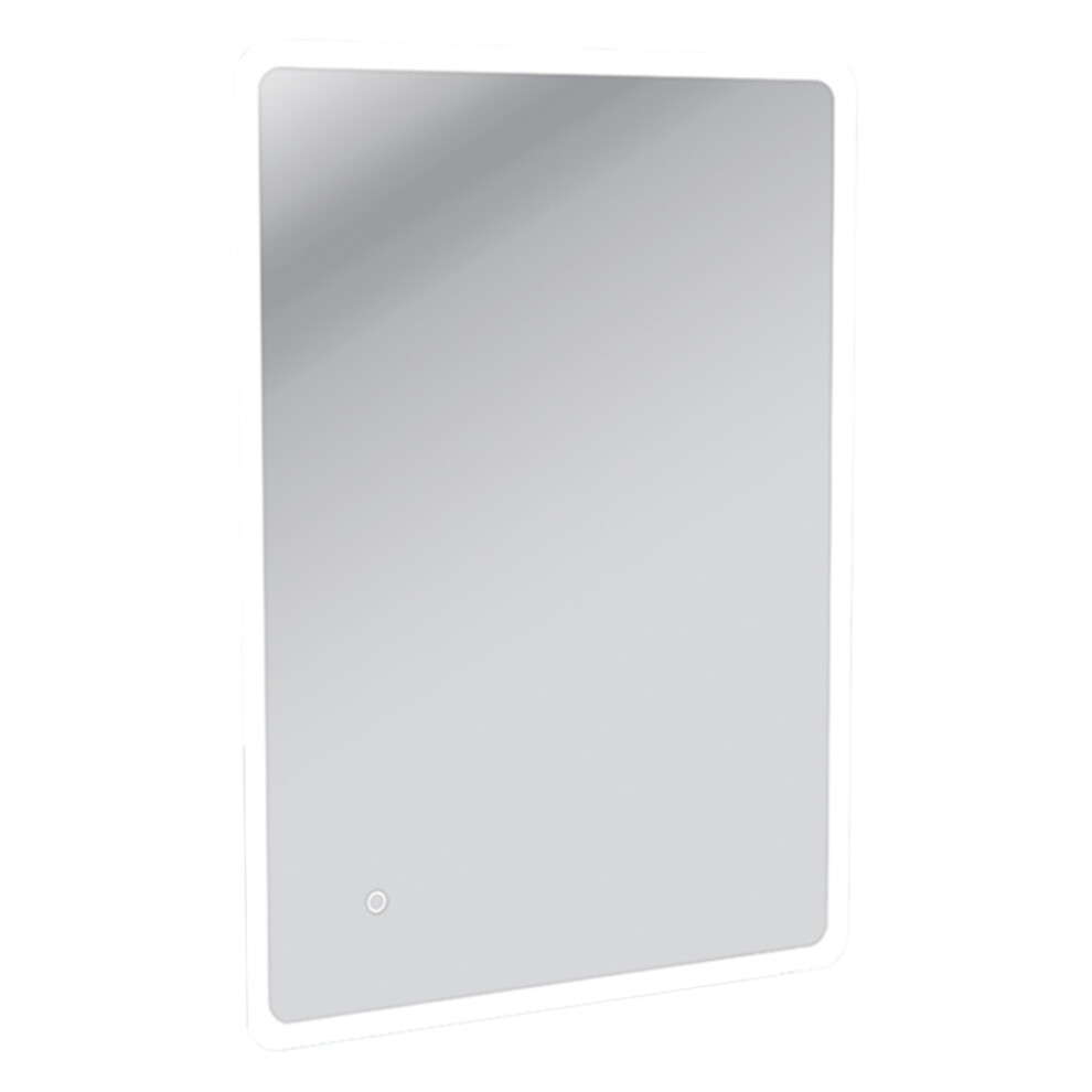 Wall Hung LED Bathroom Mirror with Touch Switch and Bluetooth and Shaver Socket - 800 x 600mm
