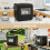 Homcom HOMCOM Countertop Dishwasher with Dual Water Supply and 6 Programs, Black 6