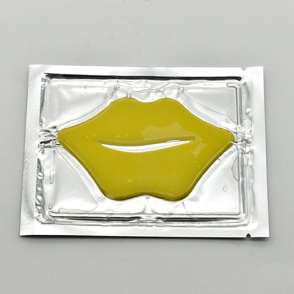 (yellow, 1PCS) 1pcs Crystal Collagen Lip Patches Moisturizing Brightening Nourishing Lip Mask Lips Care Labial Masks Lips Plumper Gel Pads