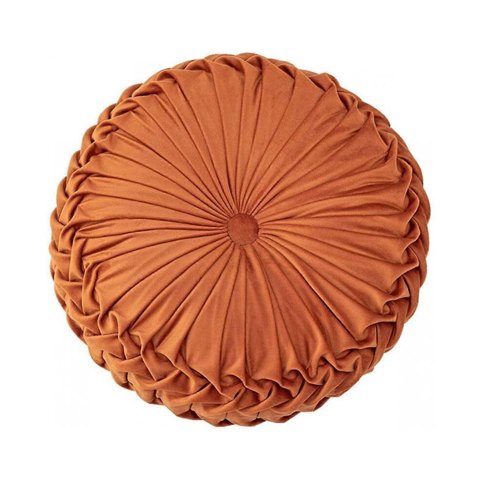 Oreiller pour Canapé Décoratif 3D Citrouille Rond Coussin Velours