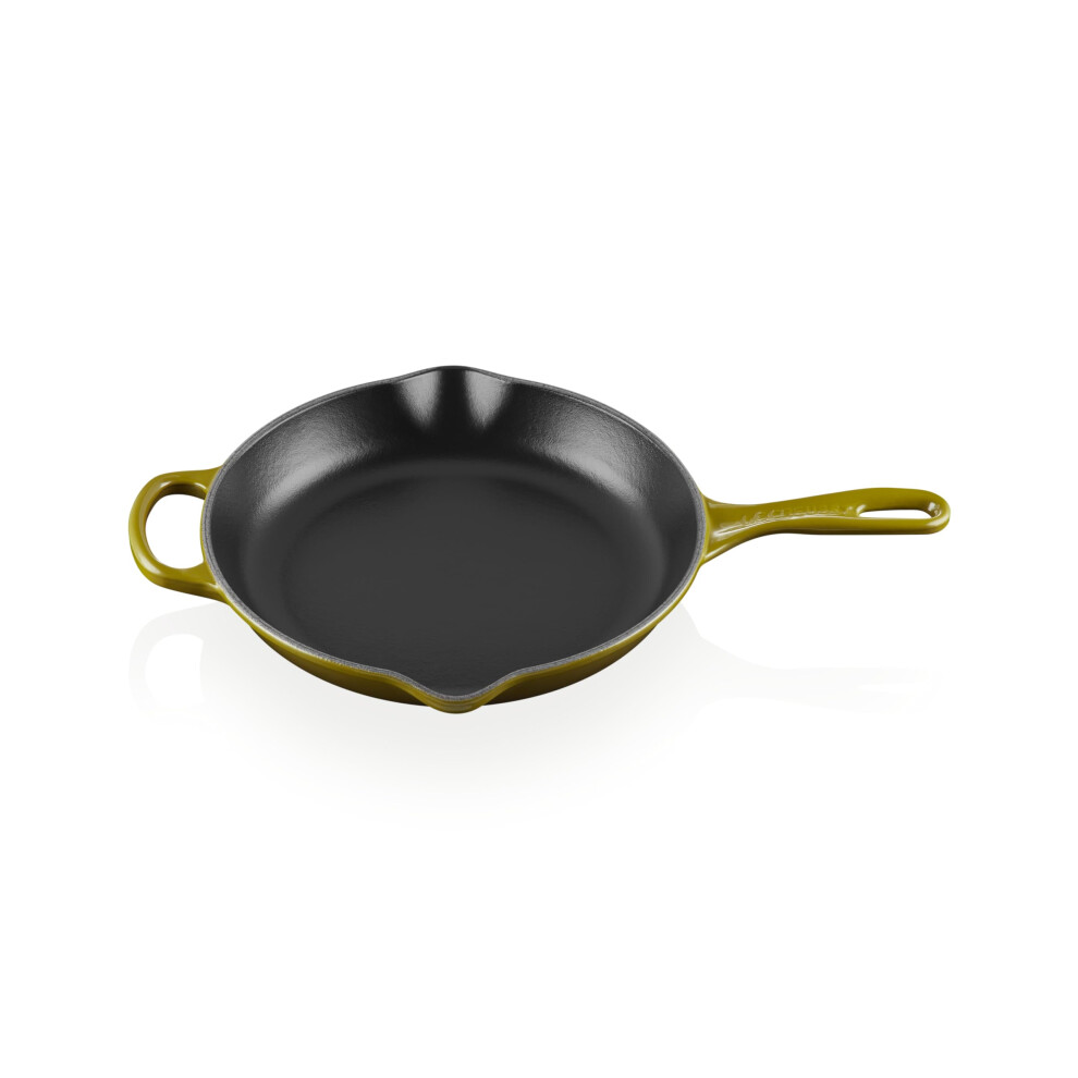 Le Creuset Enameled Cast Iron Signature Round Skillet  10.25   Olive-image-OPC-PGG9MHP-NEW