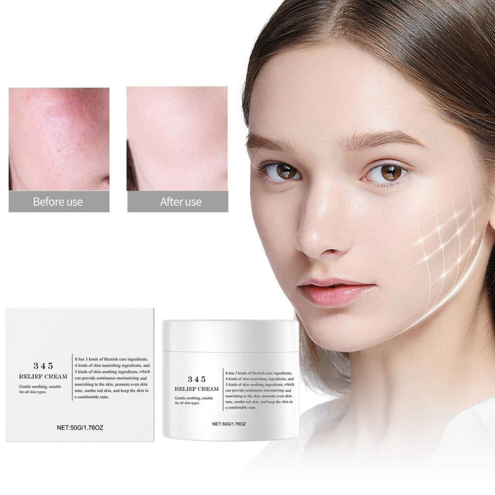 345 Soothing Cream 50g 345 Cream Reduces Redness And Nourishing Moisturizer Suitable For Acne And Oily Skin Suitable For All Skin Types