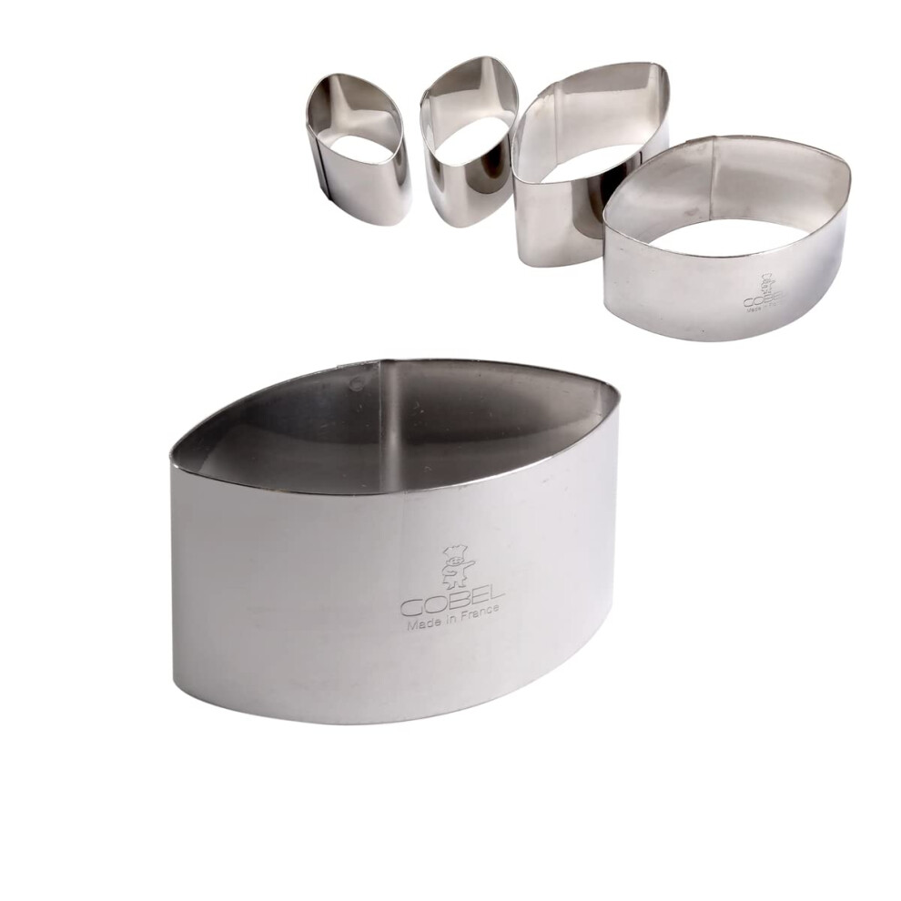 Paderno Stainless Steel Calisson Mold 2 1/8In Stainless Steel-image