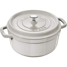 Cocotte rotonda in ghisa Staub da 7 litri - Tartufo bianco - Prodotto in Francia
