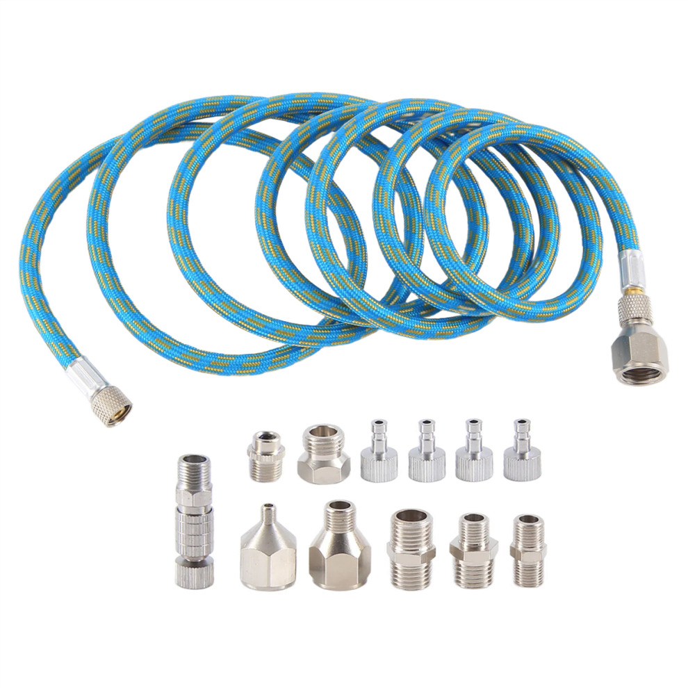 Airbrush Adapter Set, Quick Release Kit, Nylon Braided Air Hose, For Compressor And Hose 4852431729700
