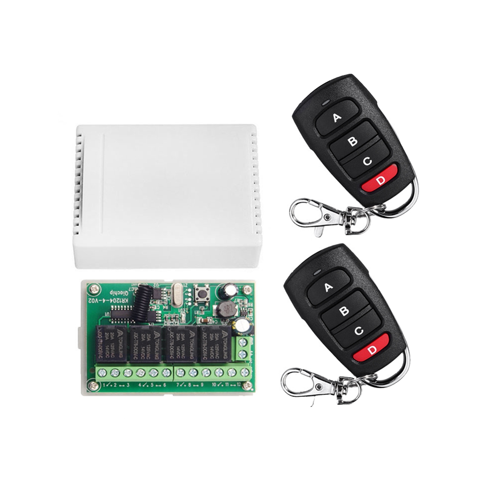 Dc12v 24V 4Ch Remote Control Switch 433M Receiving Four-Way Relay Module 4852431732144