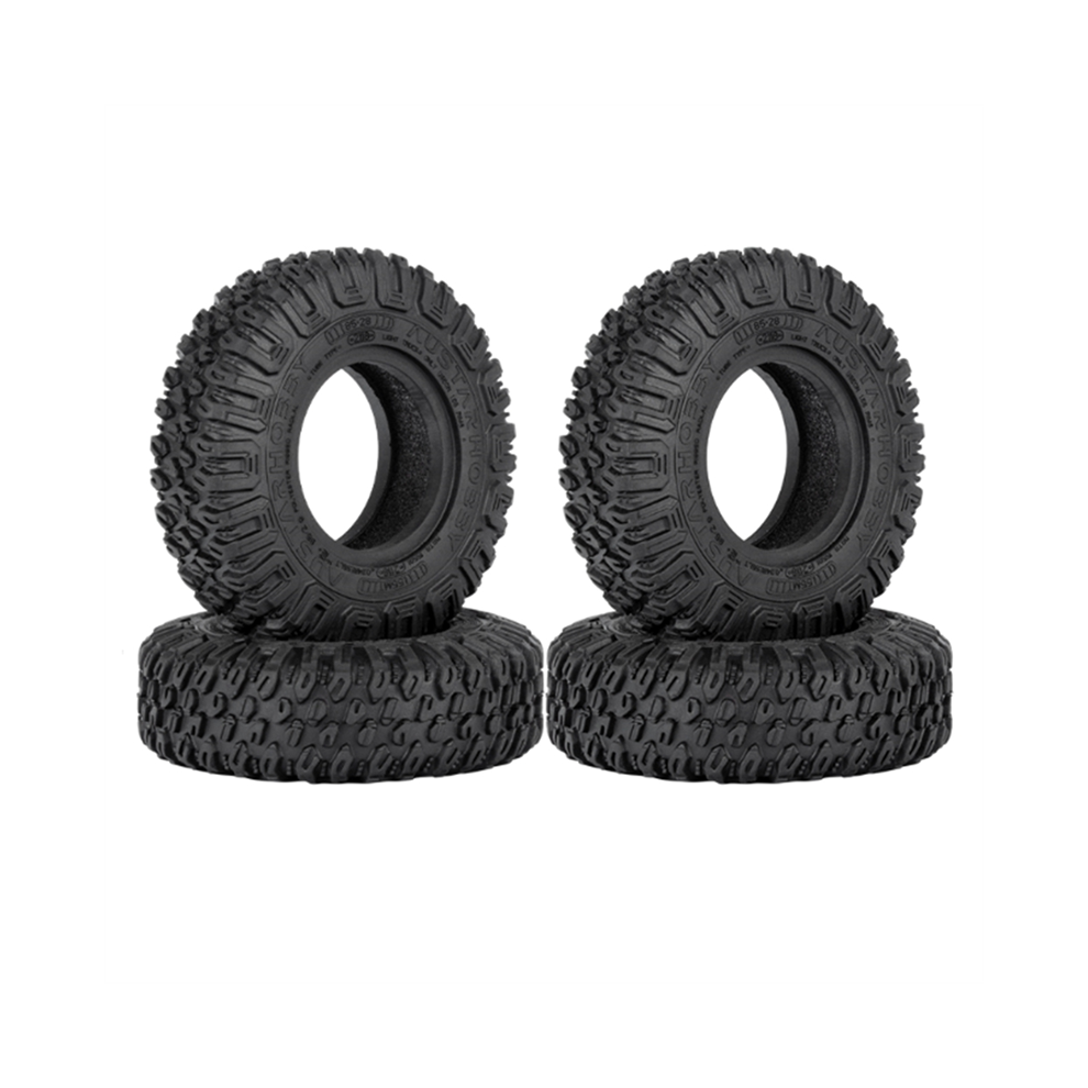 4Pcs 85Mm 1.55 Inch Tires Tyre For 1/10 Rc Crawler Car Axial Jr D90 Cc01 Lc70 Mst 4852431732199