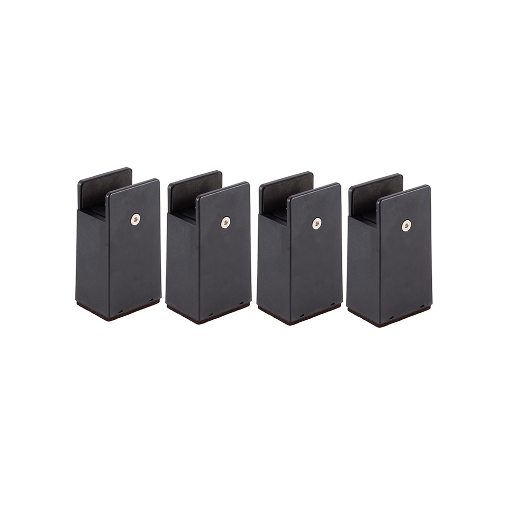 Adjustable Bed Risers 4In,Furniture With Screw Clamp,4Pc Couch For Furniture Thickness 0-1.6In Table 4852431734063